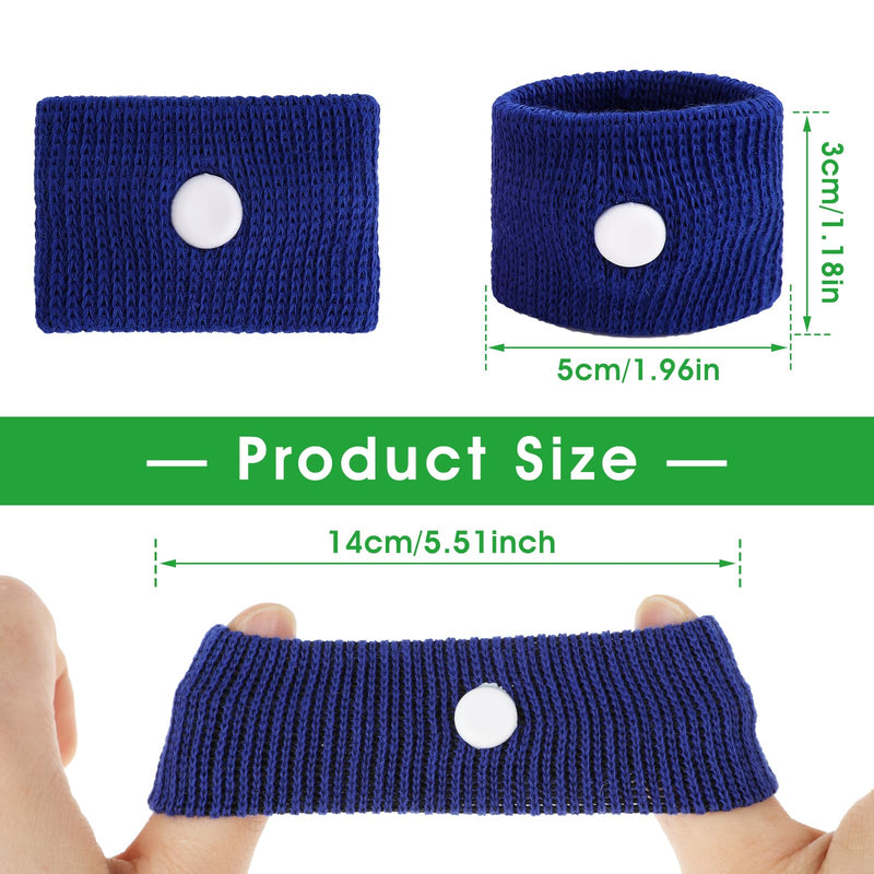 4 Pairs Of Acupressure Bracelets, Anti Nausea Bracelets, Acupressure Bracelets For Pregnancy Nausea, Seasickness, Travel Sickness For Children Adults - Black, Grey, Blue, White - NewNest Australia
