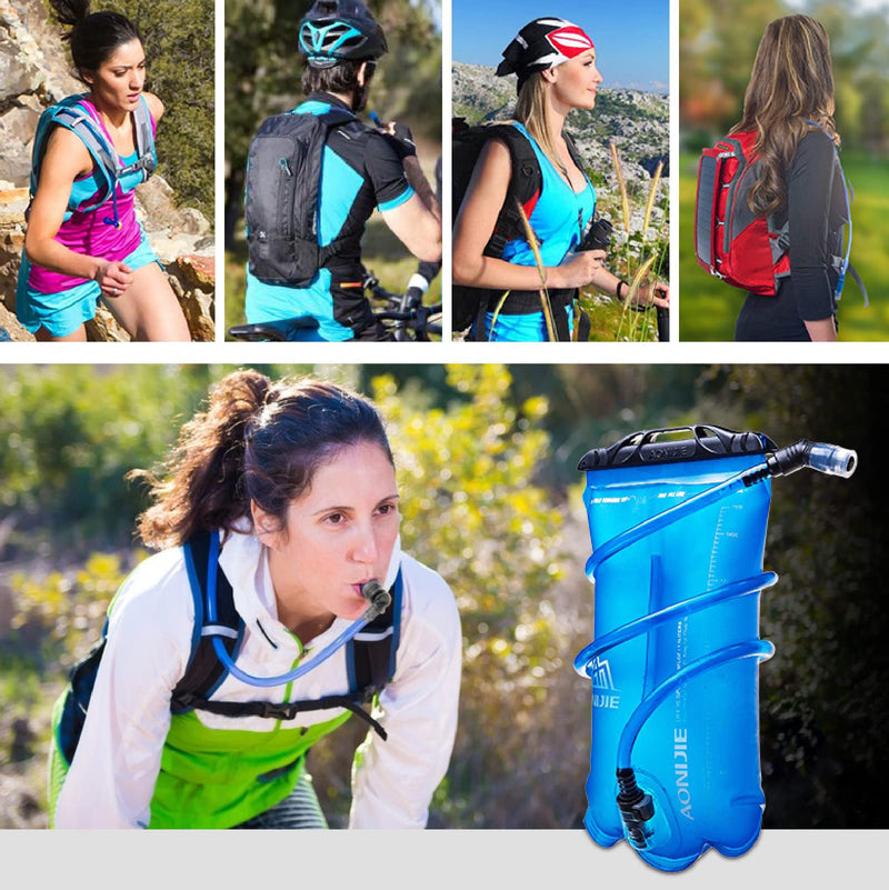 TRIWONDER Hydration Bladder Water Reservoir 1.5L 2L 3L BPA Free for Cycling Hiking Camping Backpack 01# 2L/70oz (TPU) - NewNest Australia