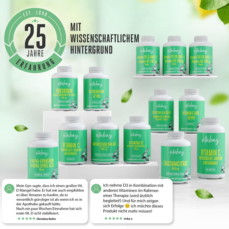 Vitabay - Vitamin D3 Depot 5000 IU - 120 Vegan Tablets - Vitamin D High Dose 5000 Vitamin D 5000 Vitamin D3 Capsules Vitamin D Tablets - Vit D Vitamin D Capsules Vit D3 Vitamin D3 5000 120 Pieces (Pack of 1) - NewNest Australia