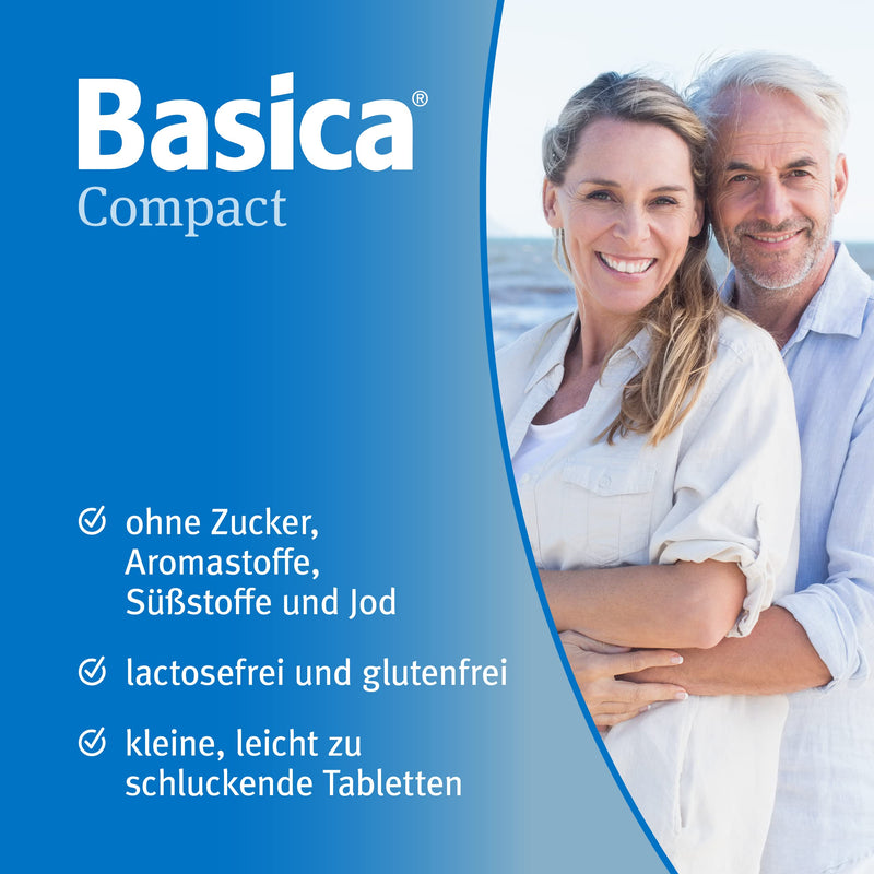 Basica Compact, Practical Alkaline Tablets For At Home And On The Go, For Alkaline Fasting And Detox, Vegan, Lactose-Free, Without Sweeteners And Sugar, With Valuable Alkaline Minerals And Trace Elements For A Balanced Acid-Base Balance... - NewNest Australia