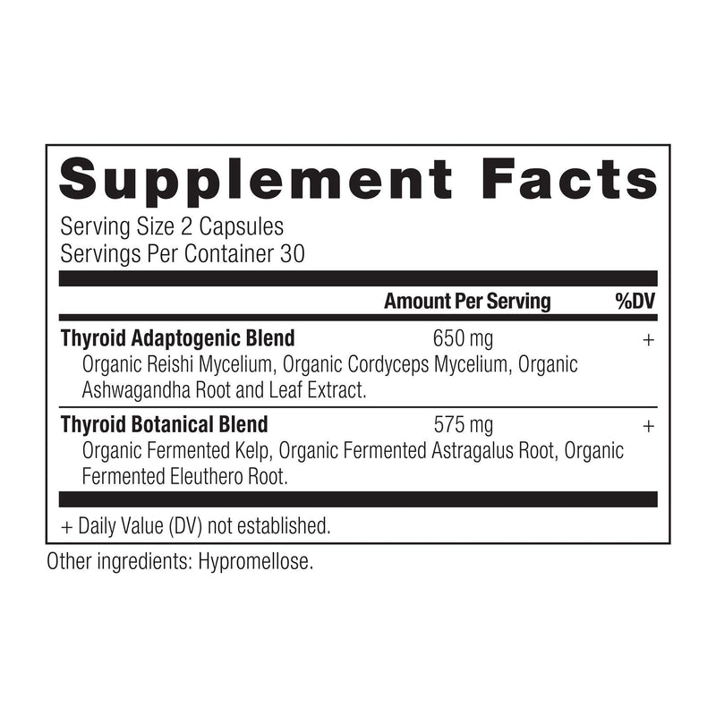 Thyroid Support Supplement with Ashwaghanda by Ancient Nutrition, Thyroid Capsules, Promotes Restful Sleep and Reduced Stress, Gluten Free, Paleo and Keto Friendly, 60ct - NewNest Australia