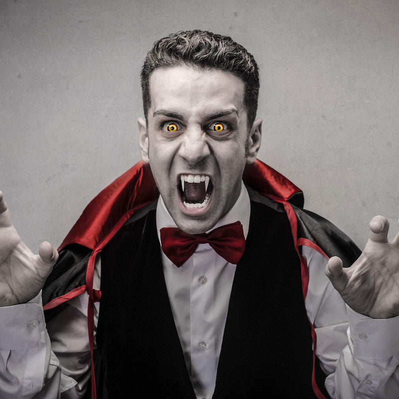 aricona contact lenses daily lenses - black-yellow colored contact lenses - Wolf Eyes - Halloween contact lenses without strength for Halloween & costume parties - NewNest Australia