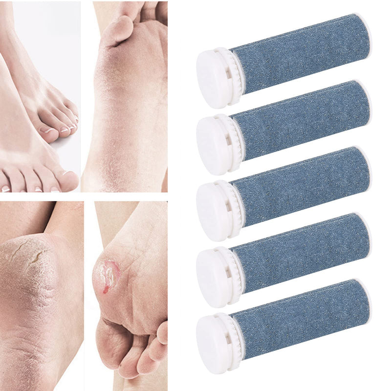 Coarse Replacement Rollers, Foot File Roller Heads,5pcs Extra Coarse Replacement Rollers, Hard Skin Remover Refills for Foot Care for Extremely Rough and Tough Calluses - NewNest Australia