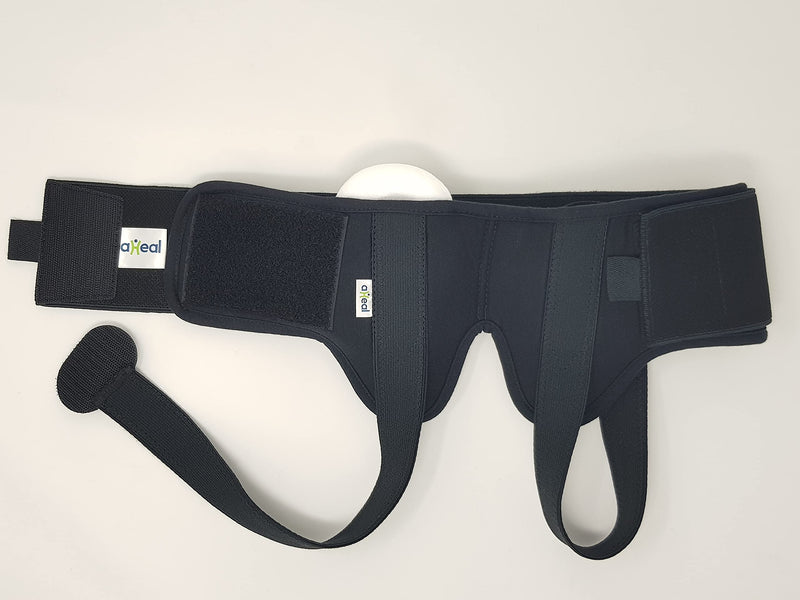 Aheal Inguinal Hernia Men'S Medical Support Belt - Hernia Belt For Men, Soft Elastic Hernia Band, Pain Relief Inguinal Hernia Belt & Hernia Belt - Size 4 Black - NewNest Australia