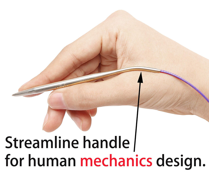 Circular Knitting Needles 16 Inch Set Round Metal Kit Size 13 10 8 6 2.5 0 16 inch US 0-2.5-6-8-10-13 - NewNest Australia