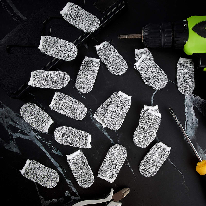 60 Pieces Cut-Resistant Finger Cots Finger Sleeve Protector Reusable Thumb Finger Protectors Guards for Kitchen Sculpture Work - NewNest Australia