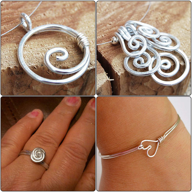 Silver Aluminum Wire Metal Craft Wire 3mm Diameter (9 Gauge), 10 M (32.8 feet), Bendable and Flexible Floral Armature Wire for DIY Arts and Craft Projects by STARVAST - NewNest Australia