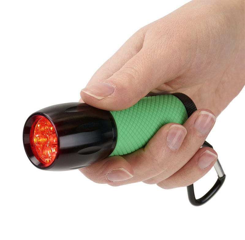 Carson RedSight Pro - Red LED Flashlight (Two Brightness Settings), X-Large, Green, Model:SL-33 - NewNest Australia