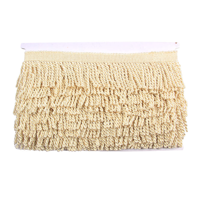 HedongHexi Curtain Fringes Bullion Fringe Trim 5 Yard x 2.5 Inches Fabric Trims Sewing DIY Decoration for Curtain Sofa Clothes (Beige, 5 Yard) beige - NewNest Australia