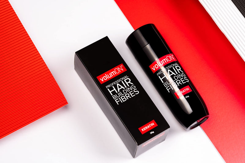Hair Fibres x2 VOLUMON Keratin Hair Building Fibres for Thinning Hair - Instantly Conceals Thinning Areas for Fuller Thicker Hair - For Men & Women 28g x2 (Auburn) Auburn - NewNest Australia