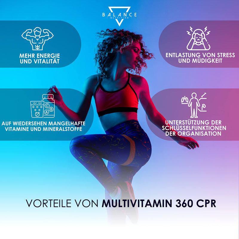 MULTIVITAMIN - 360 TABLETS (12 months) | High-dose multivitamin tablets | Vitamins AZ High Dose | Vitamins, minerals with vitamin A, B, C, D3, E, zinc, selenium, copper - NewNest Australia