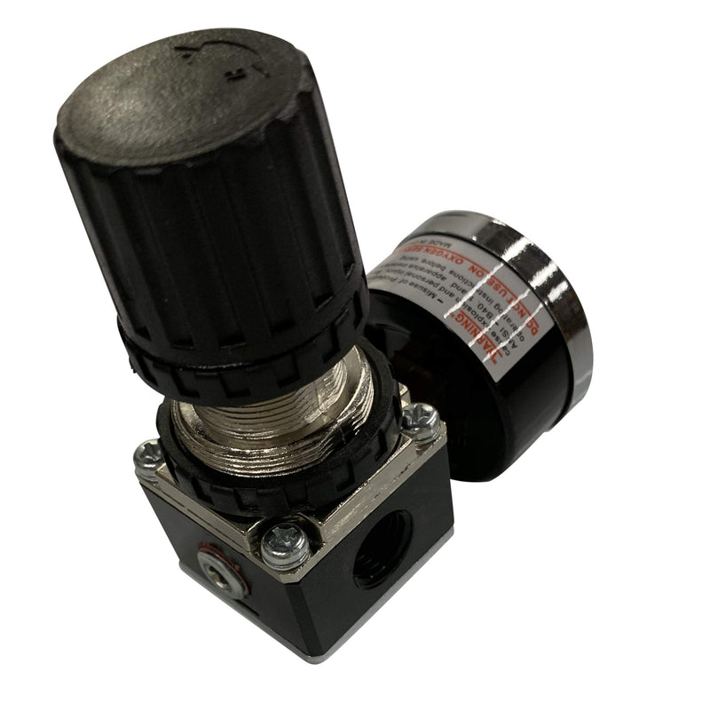 MINI PRESSURE REGULATOR FOR COMPRESSED AIR SYSTEMS, 1/4" NPT PORTS, ADJUST 7 TO 140 PSI - NewNest Australia