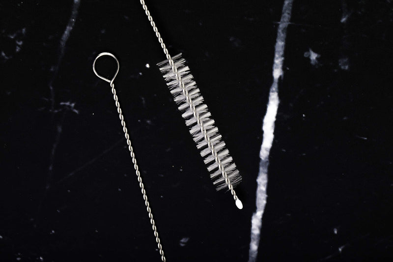 2 Drinking Straw Cleaning Brush Long - Bristle Cleaner for Stainless Steel Drink Straws Heavy Duty Brushes for Washing Glass Silicone Metal Straws Tea Pot Spout Mini Micro Bottle - NewNest Australia