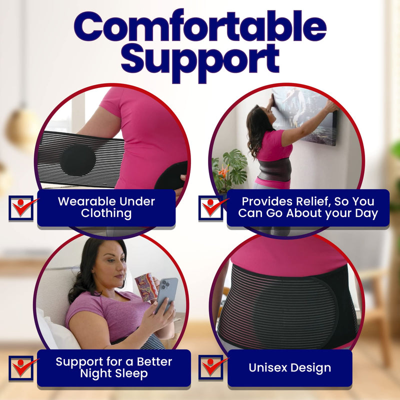 Hernia Belt for Men and Women - Abdominal Binder For Umbilical Hernias & Navel Belly Button Hernias With Compression Pad For Hernia Support and Stomach Hernia Brace Pain Relief (S/M (23" to 30") S/M (Pack of 1) - NewNest Australia