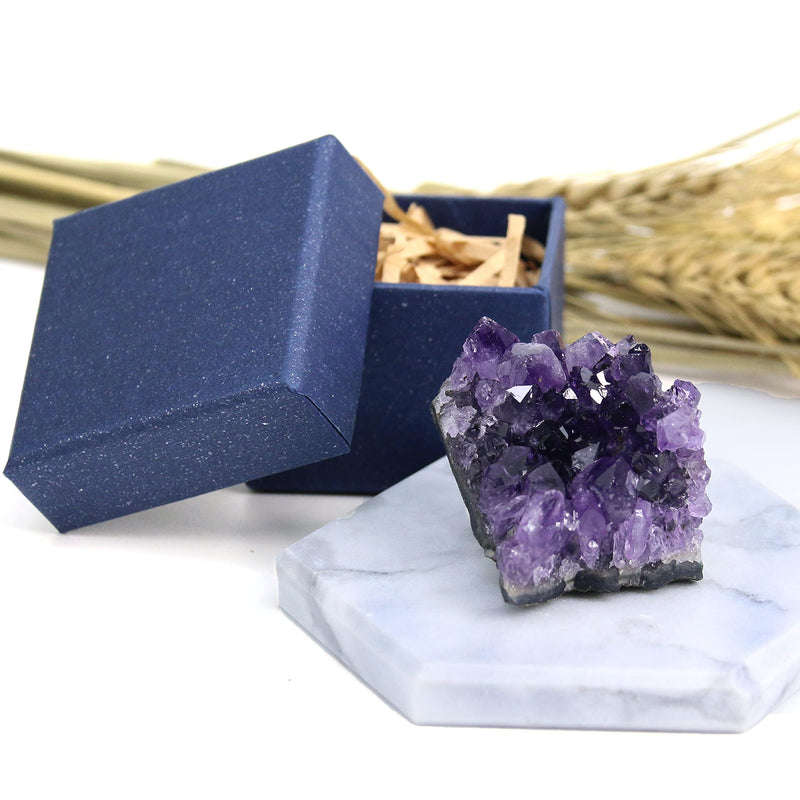 Nvzi Amethyst Crystal, Cristal Stone, Raw Crystal Cluster, Protection Crystals, Amethyst Geode Crystals, Healing Crystals, Purple Crystal, Amethyst Gifts (About 50G) 6CM*6CM*4CM - NewNest Australia