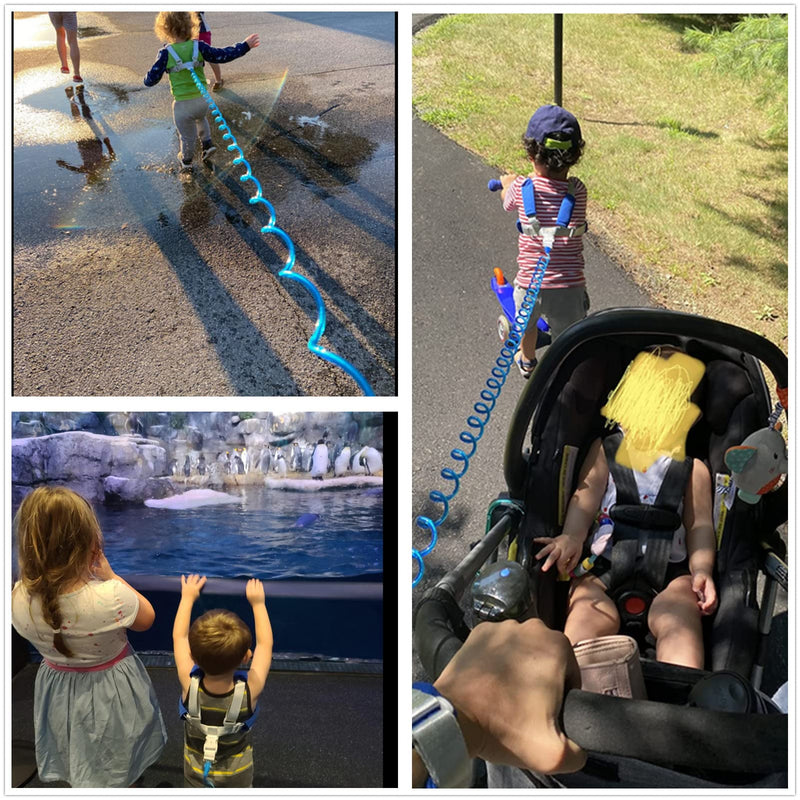Baby Anti Lost Wrist Link -Anti Lost Backpack Leash Baby Leash Safety Walking Leash Wrist Link with Upgraded Safety Locks for Kids Toddler Leash Anti Lost (2 in 1 Dark Blue 8.2 Foot) … - NewNest Australia