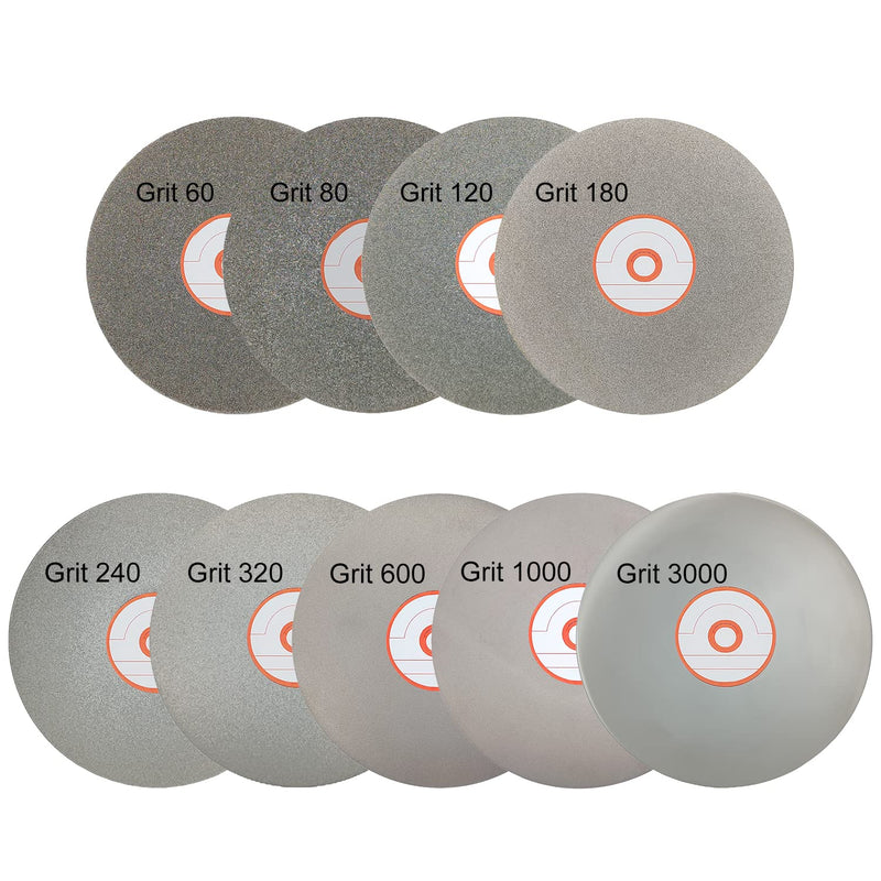 CAQUXIL Diamond Flat Lap Disc 6 Inch 80 Grit Flat Lap Grinding Wheel with 1/2 Inch Arbor for Gemstone Glass Rock Ceramics Grit 80 - NewNest Australia