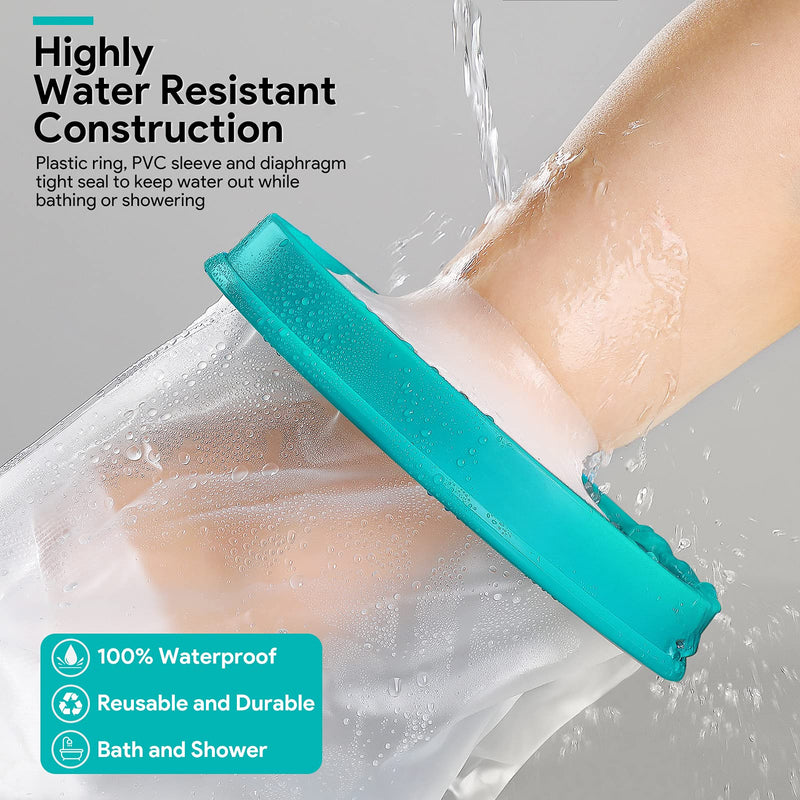 Cast Protectors,DOACT Arm Cast Cover for Shower Durable Cast Protector Keeps Hand Wrist Finger Elbow Cast Bandage Dry Waterproof Sleeve Bag for Broken Arm Reusable Watertight Seal Adult Full Arm 60cm Adults' full arm - NewNest Australia