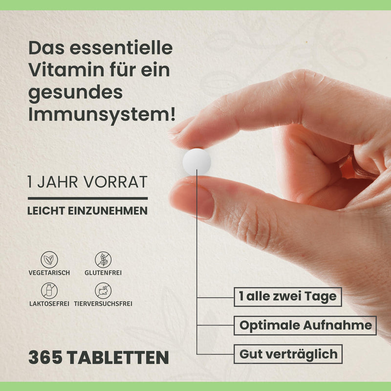 CYB vitamin D3 2000 IU, 50 μg D3, vegetarian, 1 x 365 tablets - NewNest Australia