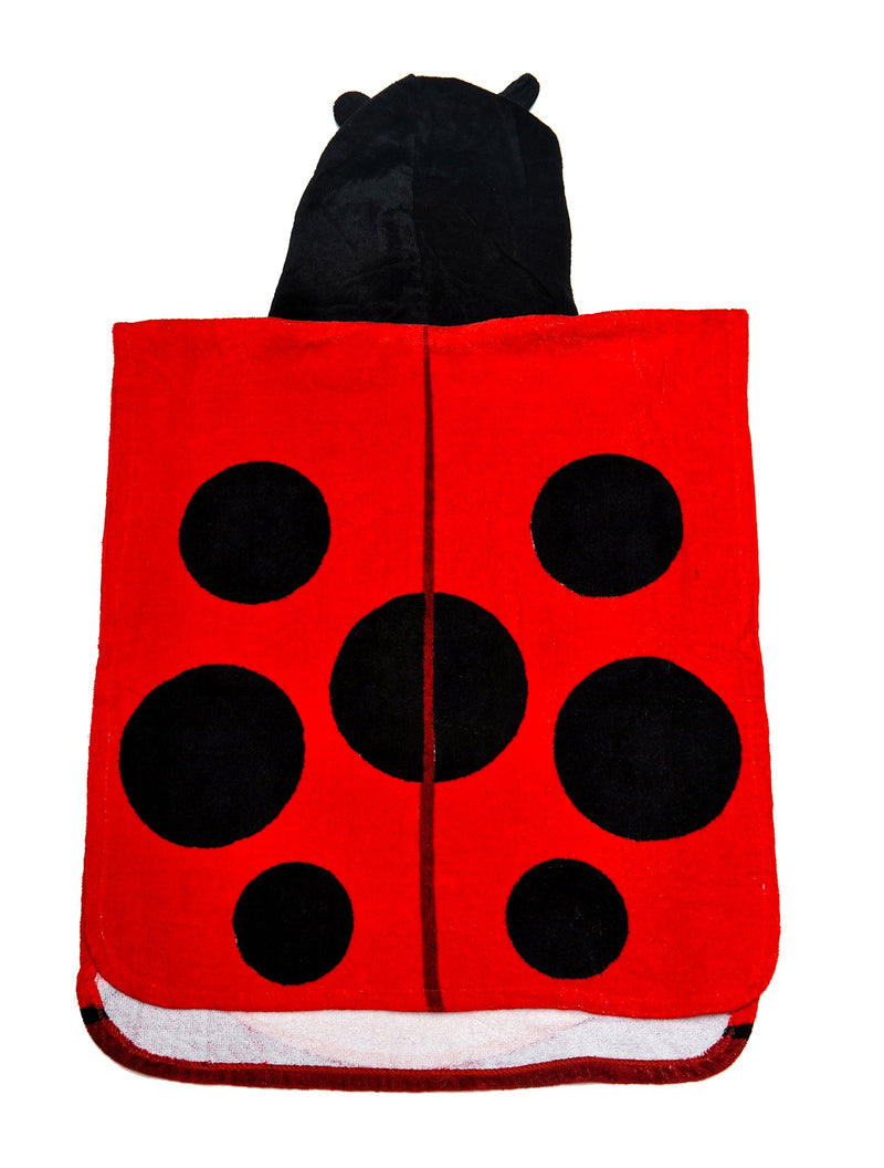 ROYAL WEAR Kids Ladybug Hooded Bath Towel 20X24 - NewNest Australia