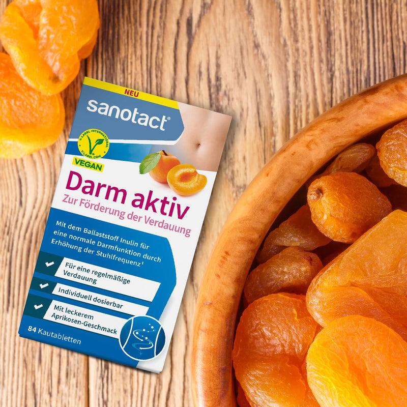 sanotact Darm Aktiv • 40 fiber chewable tablets • Natural fiber & inulin from chicory root • For intestinal cleansing and normal intestinal function 40 pieces (pack of 1) - NewNest Australia
