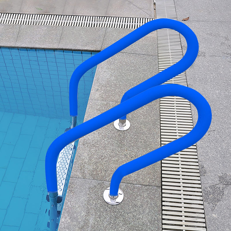 Pool Railing Covers-4 Feet Zippered Swimming Pool Handrail Covers-Neoprene Hand Grip Rail Slip Cover for Inground Swimming Pool Ladder Handles 4 Feet - NewNest Australia