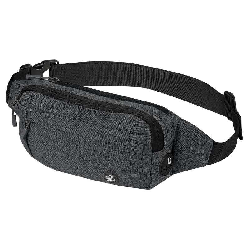 WATERFLY Fanny Pack Waist Bag: Runner Small Hip Pouch Bum Bag Running Fannie Pack Phanny Fannypack Waistpack Bumbag Beltbag Sport Slim Fashionable for Jogging Hiking Woman Man Grey - NewNest Australia