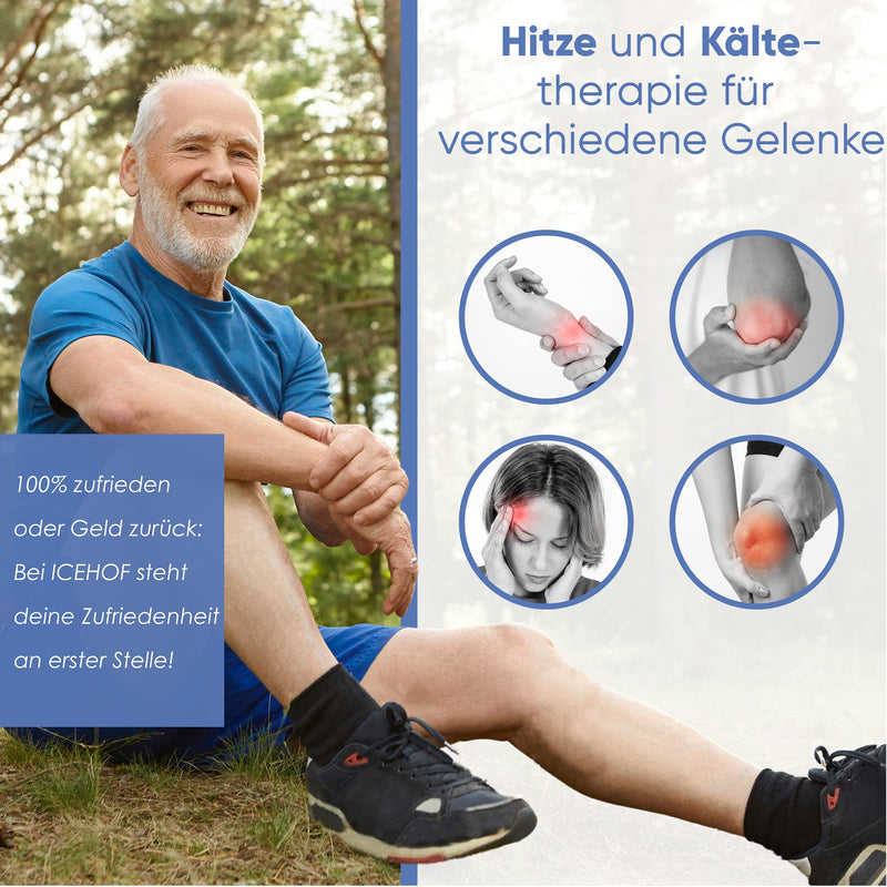 Icehof Universal Cooling Pad With Velcro Fastener - Flexible And Easy To Use All Over The Body - Cooling Gel Cold Compresses Cooling Pack Gel Cooling Bandage - NewNest Australia