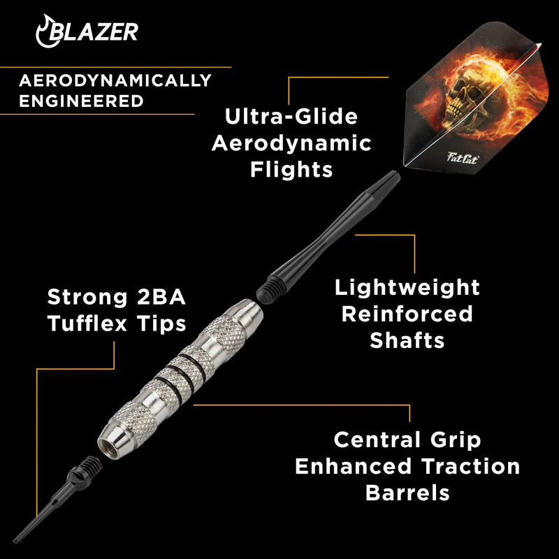 Fat Cat Blazer Soft Tip Darts with Storage/Travel Case, 16 Grams - NewNest Australia