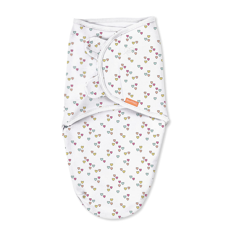 SwaddleMe Original Swaddle  Size Small/Medium, 0-3 Months, 3-Pack (Baby Hearts) Easy to Use Newborn Swaddle Wrap Keeps Baby Cozy and Secure and Helps Prevent Startle Reflex Baby Hearts - NewNest Australia