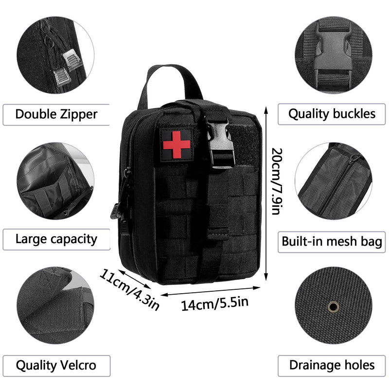 First Aid Kit, Medical Tactical Bag, Medical Bag For Camping, Hunting, Hiking, Home, Car And Adventure, Trauma Kit, Military Combat Survival Everyday Carry Bleeding Control - NewNest Australia