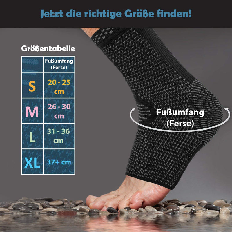Vigo Sports 7 Zone Foot Brace (Pack Of 2) - Compression Socks For Effective Pain Relief - Also For Heel Spurs & Torn Ligaments - Ankle Support For Ankle & Metatarsal Stability, M - NewNest Australia