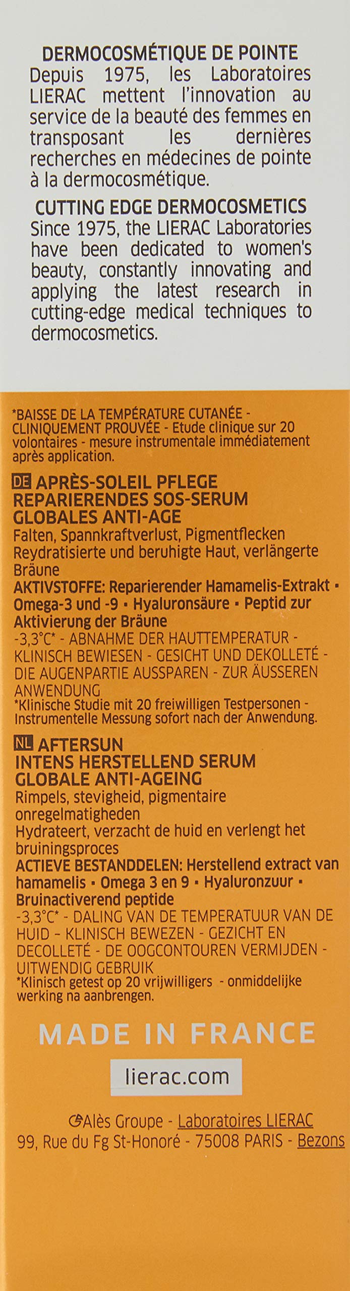 Lierac Sunissime Ultra-Repair Serum 30ml Global Anti-Aging - NewNest Australia