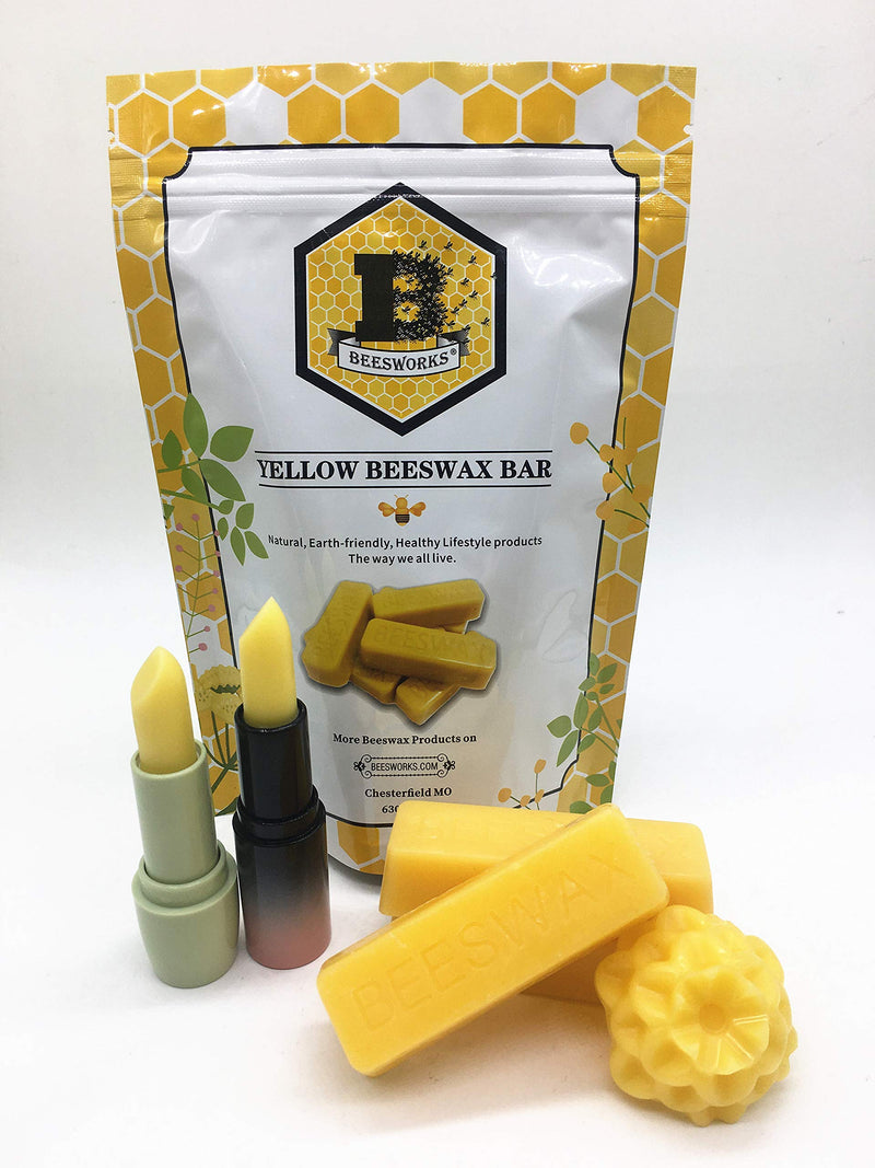 Beesworks® (6) 1oz Yellow Beeswax Bars - Package of (6) 1oz Bars (6oz) - Cosmetic Grade 1 - NewNest Australia