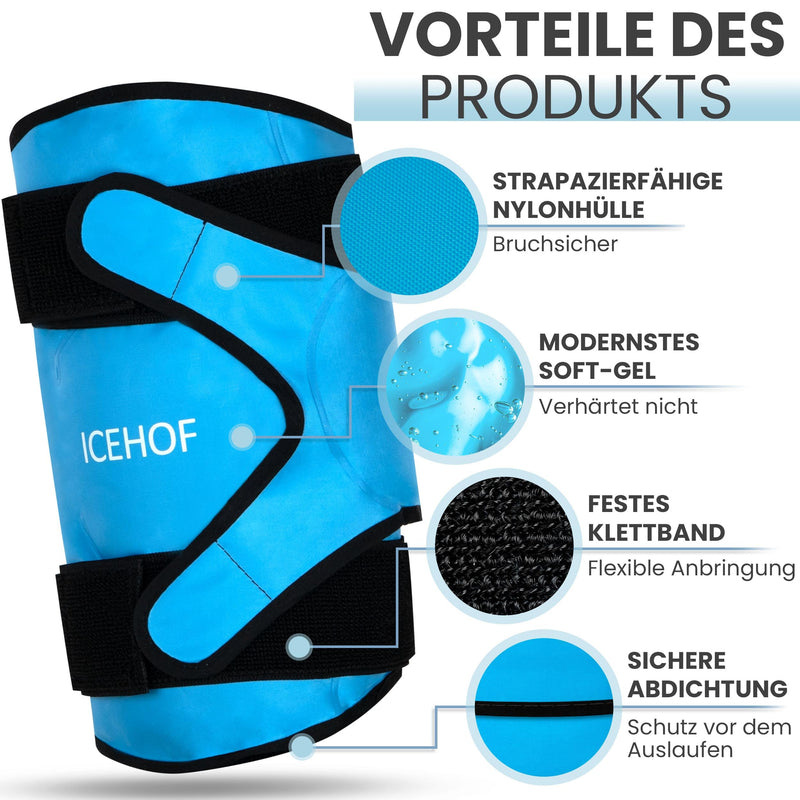 Icehof Knee Cooling Cuff ‚ Universal Use ‚ Cooling Pad Knee ‚ Cooling Pad Knee Support For Knee Pain ‚ Cooling Pads Cooling Pack Large Cooling Pack Knee Cooling Bandage Knee - NewNest Australia