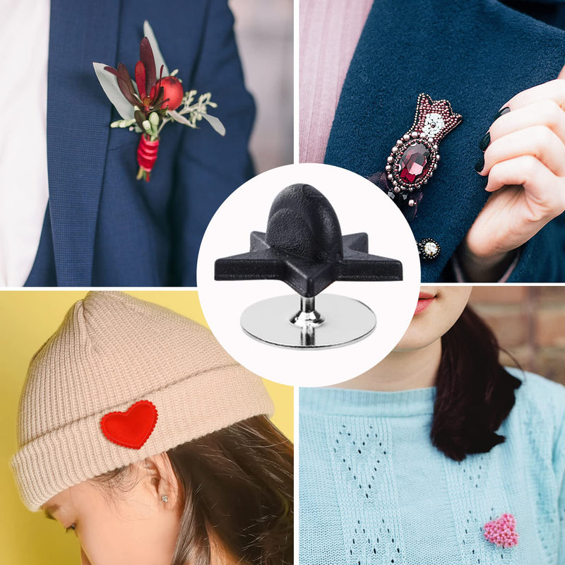 200pcs Black Rubber Pin Backs with 200pcs Blank Pins Star Shape Butterfly Clutch Tie Tacks Backings Pin Holder Keepers for Lapel Pins DIY Accessory - NewNest Australia