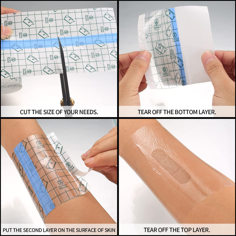 Waterproof Bandage, 10Cm X 10M Fixation Plaster, Breathable Tape, Elastic Adhesive Bandage Tape For Neck, Back, Shoulder, Arms, Wrists, Thighs, Shower Plasters - NewNest Australia
