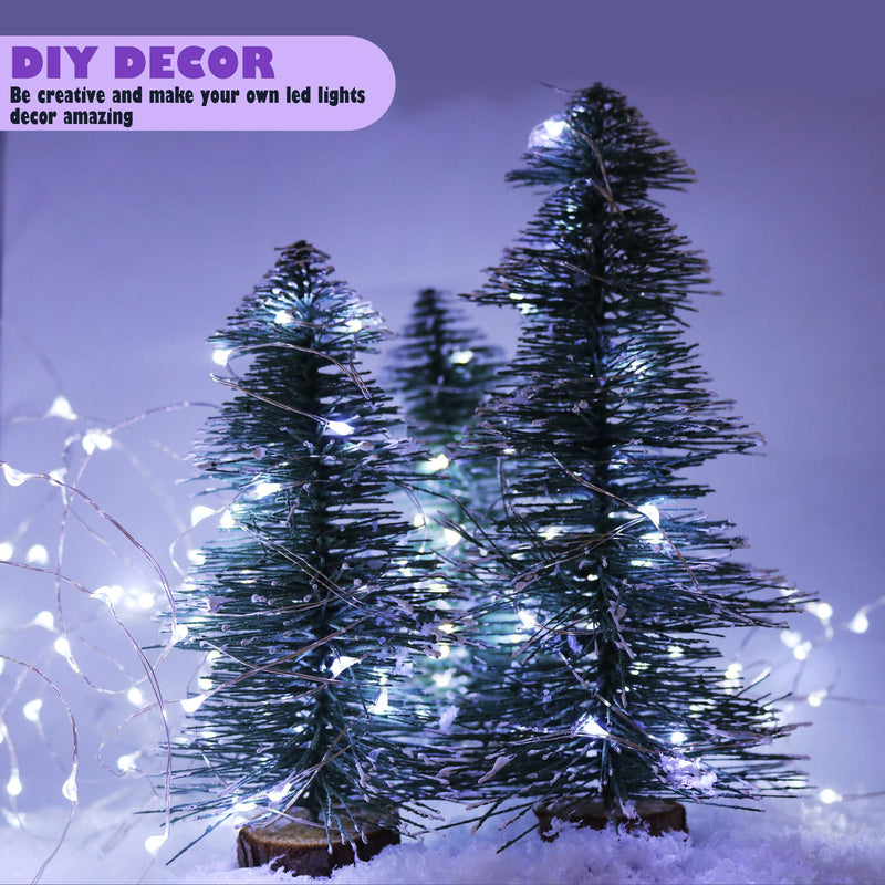 6PCS Fairy String Cool White Changing Twinkle Lights with 2pcs Remote, 6.5ft 20 LEDs Silver Wire,CR2032 Battery Powered, Indoor Decorative Bedroom,Wedding,Patio,Christmas,Outdoor Garden,Stroller - NewNest Australia