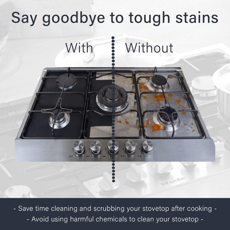 Gas Stove Burner Covers by Linda’s Essentials (10 Pack) - Extra Thick Non Stick Reusable Stove Top Covers for Gas Burners, Heat Resistant Gas Range Protectors Covers - Keeps Stovetop Clean - NewNest Australia