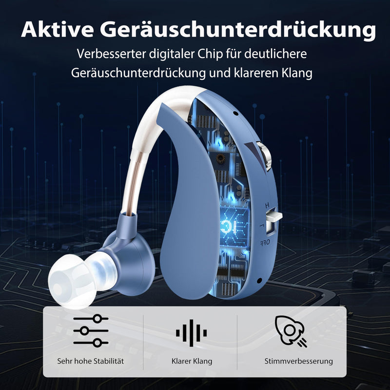 Britzgo Portable easy to use rechargeable long battery life high resolution sound quality noise reduction function (Blue Single) 1204-blue-S - NewNest Australia