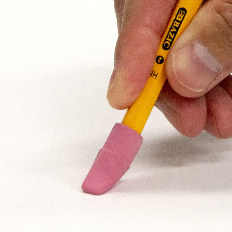 BAZIC Pink Eraser Top, Latex Free Pencil Tops Erasers, Arrowhead Caps Erasers for Kids Student, for Art Drawing School Supplies (50/Pack), 2-Packs 50-count 2-Pack - NewNest Australia