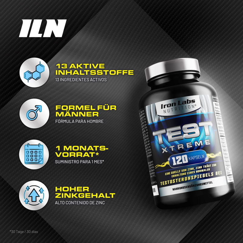 Test Xtreme: Testosterone Booster – Muscle Growth & Strength (120 Tablets) - NewNest Australia