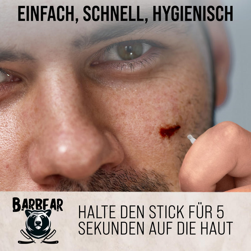 Barbear | Hemostatic | Alum stone in match shape | 20 alum sticks | 1 pack | perfect for travel | easy application | Must-have for wet shaving - NewNest Australia