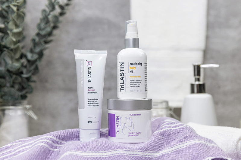 TriLASTIN Hydro-Thermal Accelerator (3oz / 88ml) | Vitamin-infused Skin Serum | Pregnancy and Postpartum Skin Care for Stretch Mark Prevention | Hypoallergenic and Paraben-free Formula - NewNest Australia