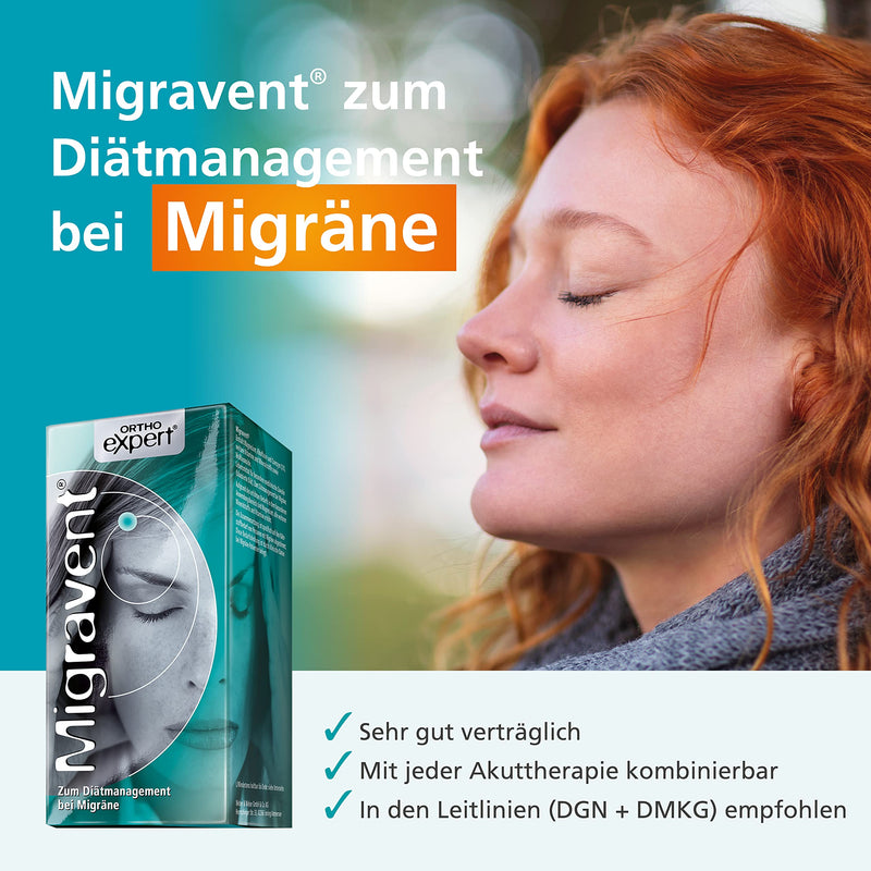 MIGRAVENT for diet management for migraines from your pharmacy - 180 capsules - NewNest Australia