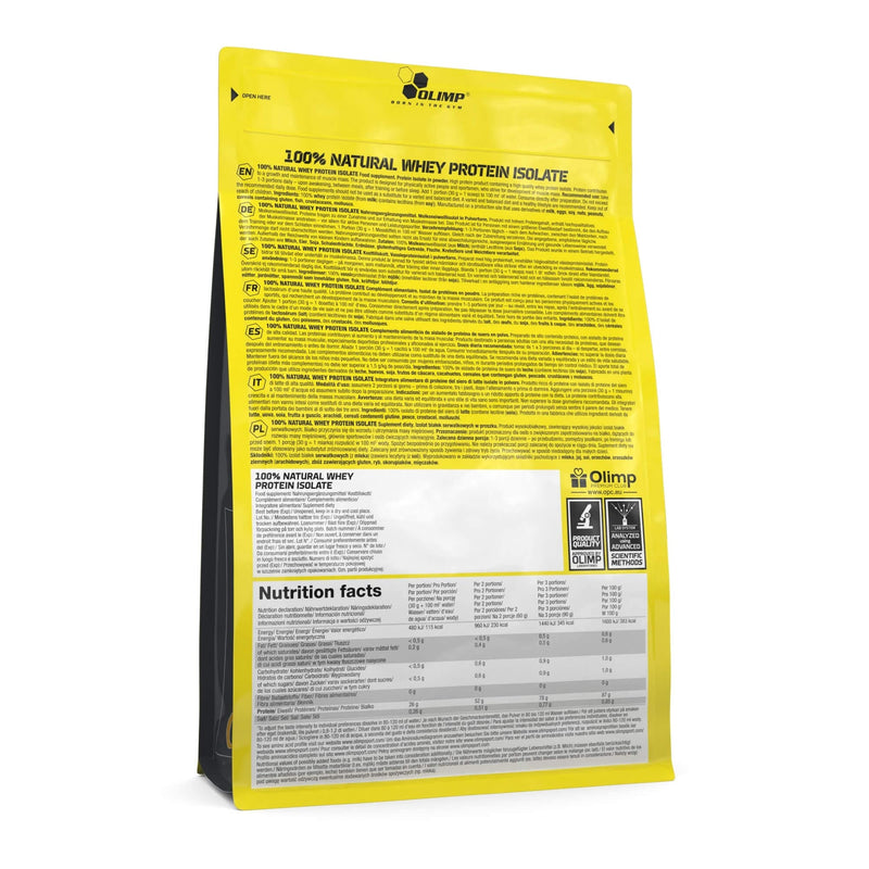 Olimp Sport Nutrition 100% Natural Whey Protein Isolate, 600g 600g - NewNest Australia