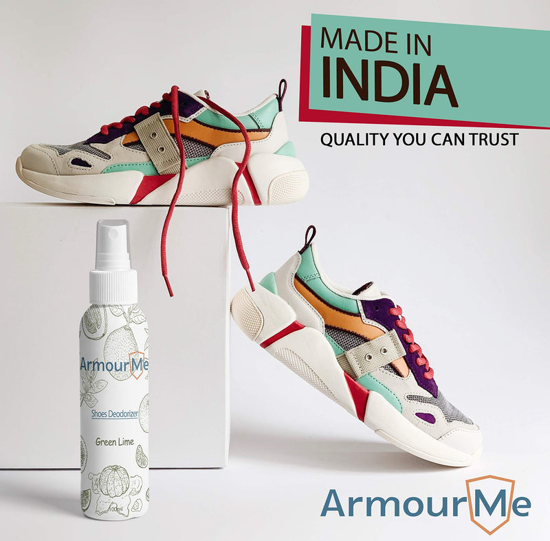 ArmourMe Shoe Spray | Shoe Deodorizer | Shoe Spray Smell Eliminator for Shoes and Sandal | Men & Women Extra Strength Shoe Odor Eliminator | Socks Deodorize (Green Lime) Green Lime - NewNest Australia