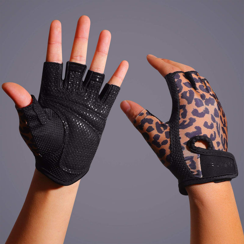 Workout Gloves for Women Men - Weight Lifting Gloves with Full Palm Protection & Extra Grip for Gym,Weightlifting,Fitness,Exercise,Training.Cycling A1-Leopard Medium - NewNest Australia