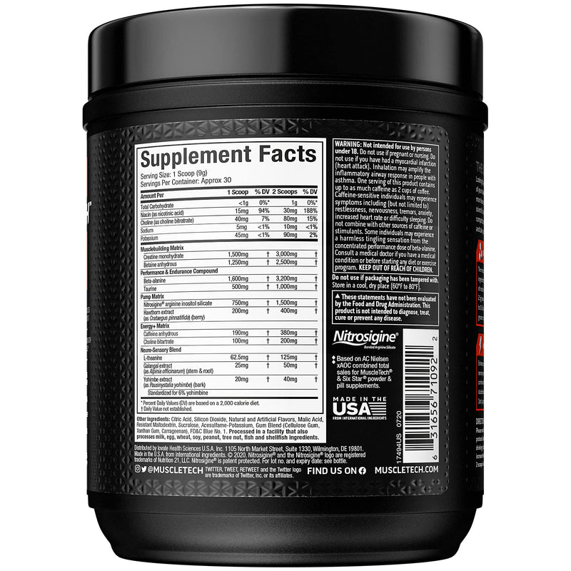 Pre Workout Powder | MuscleTech Vapor X5 | Pre Workout Powder for Men & Women | PreWorkout Energy Powder Drink Mix | Sports Nutrition Pre-Workout Products | Blue Raspberry (30 Servings)-Package Varies Blue Raspberry Fusion 30 Servings (Pack of 1) - NewNest Australia