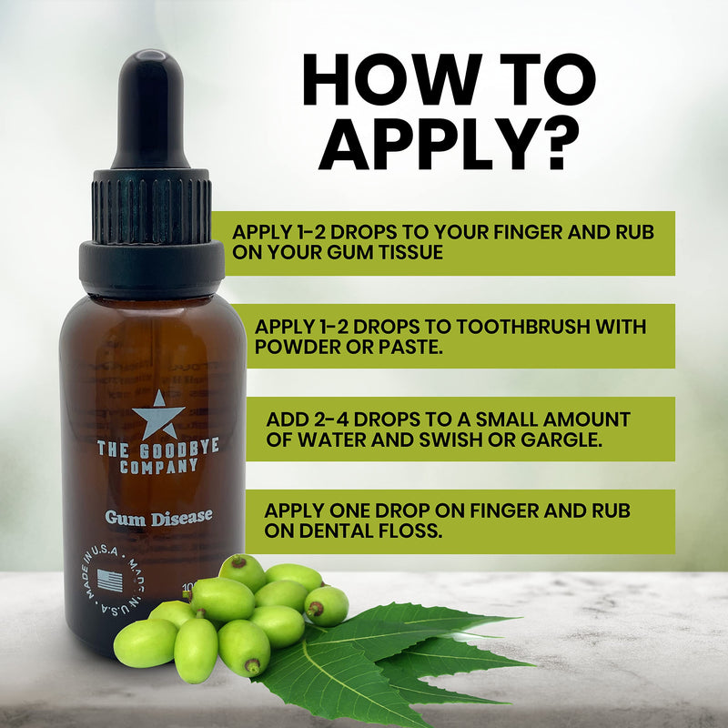 Gum Disease Organic Home Remedy for Oral Gum Disease 100 Pure Neem and Clove Essential Oils for Oral Care Effective and Natural Gingivitis Treatment 1 Fl Oz (Pack of 1) - NewNest Australia